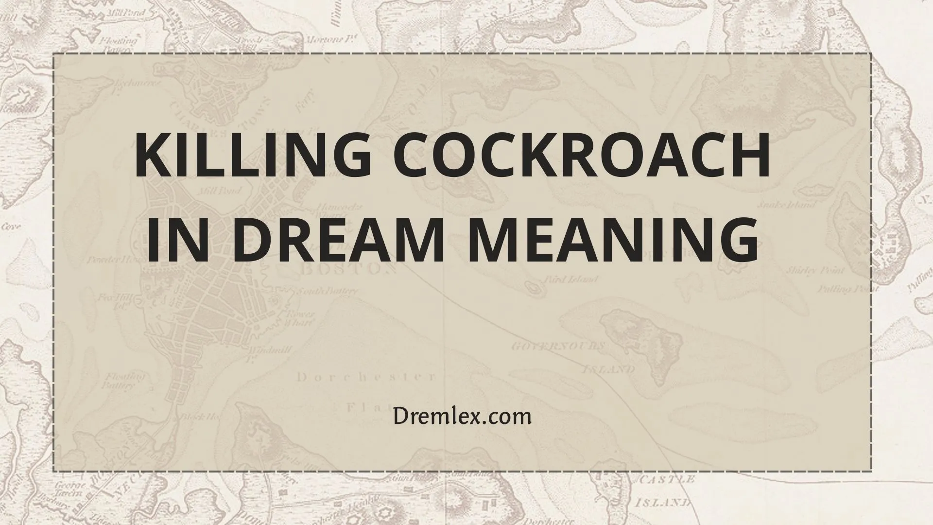 Killing Cockroach in Dream Meaning