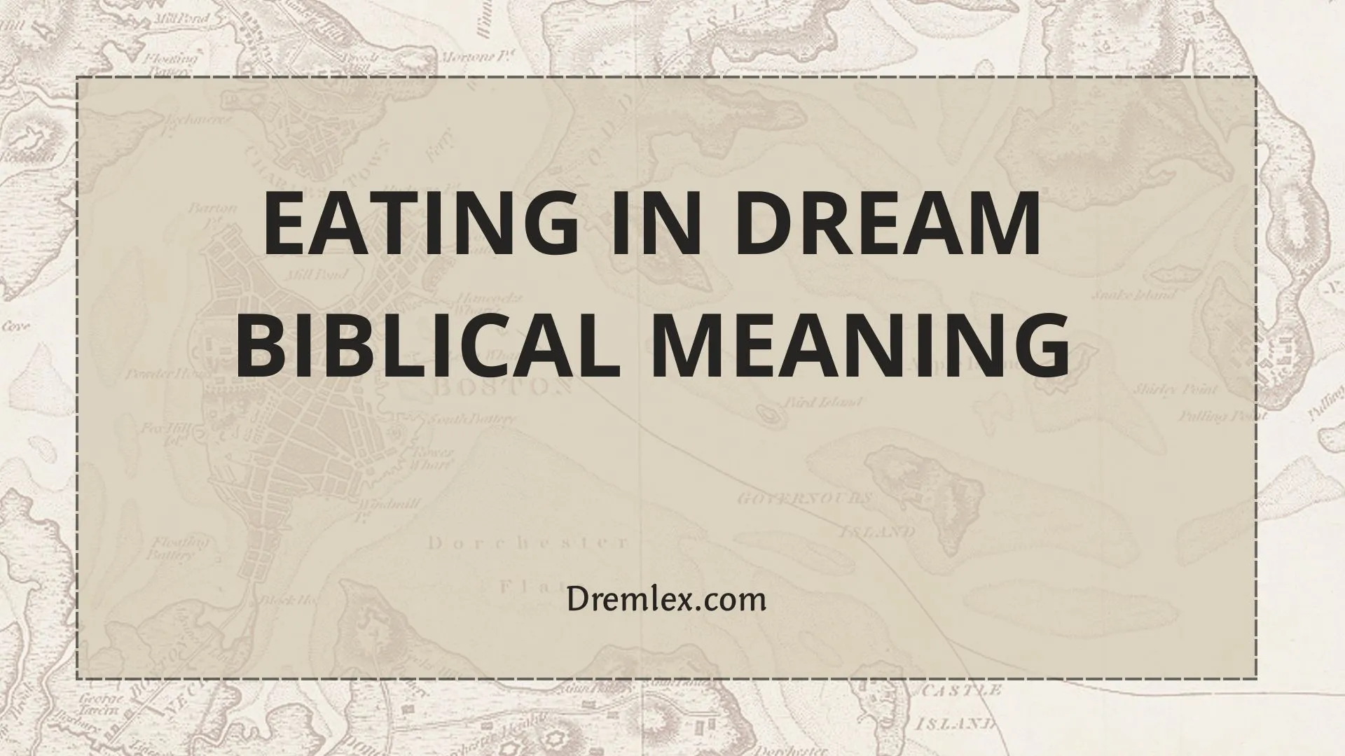 Eating in Dream Biblical Meaning