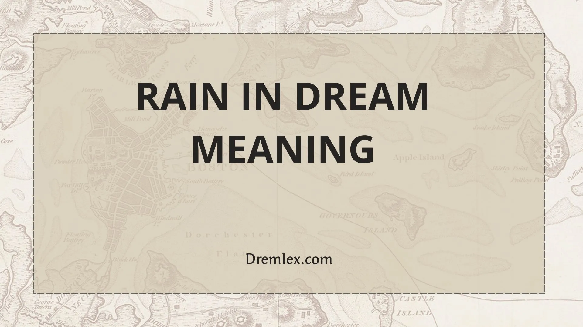 Rain in Dream Meaning
