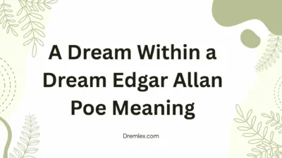 A Dream Within a Dream Edgar Allan Poe Meaning