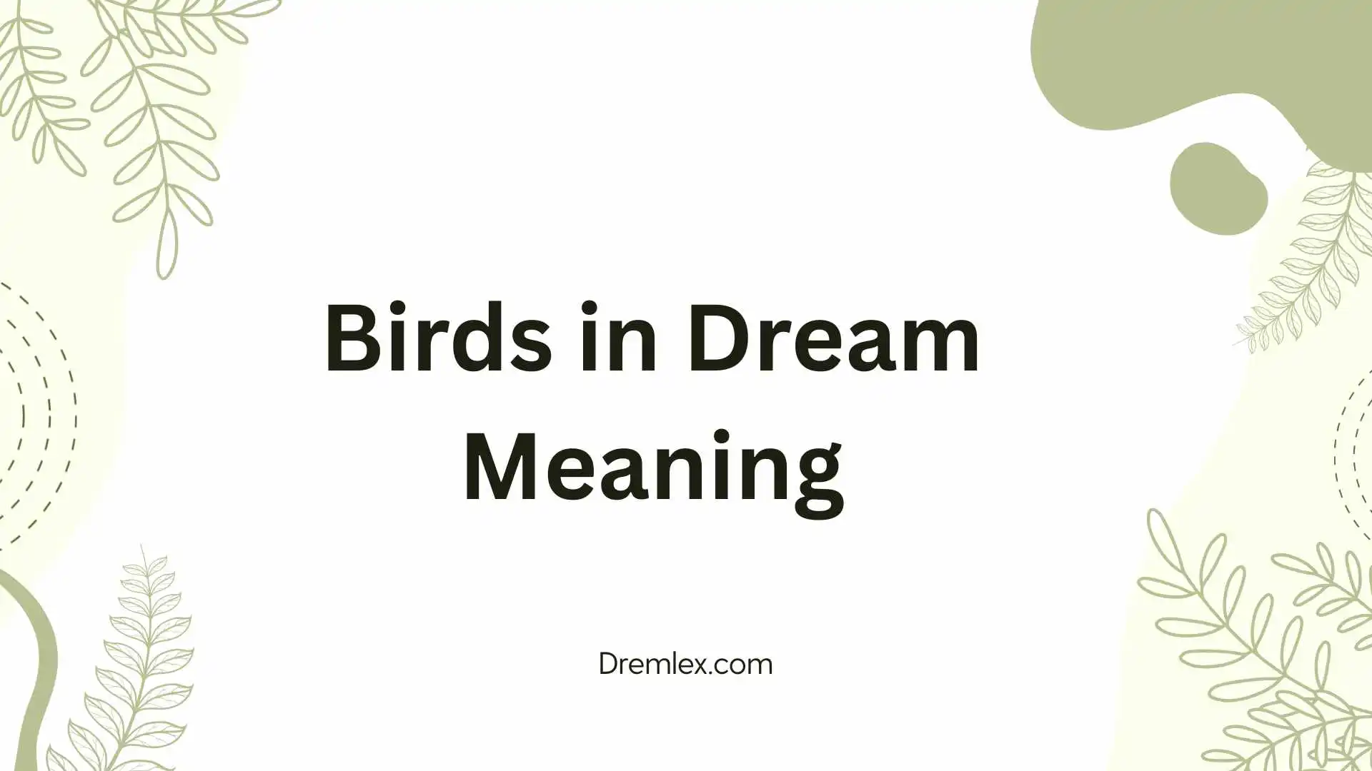 Birds in Dream Meaning
