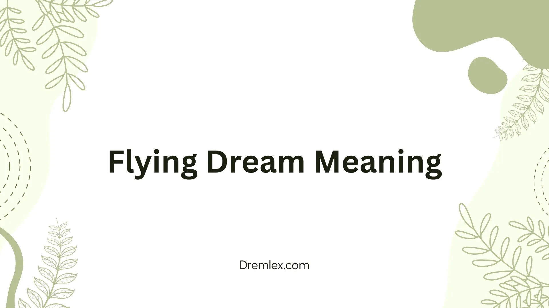 Flying Dream Meaning