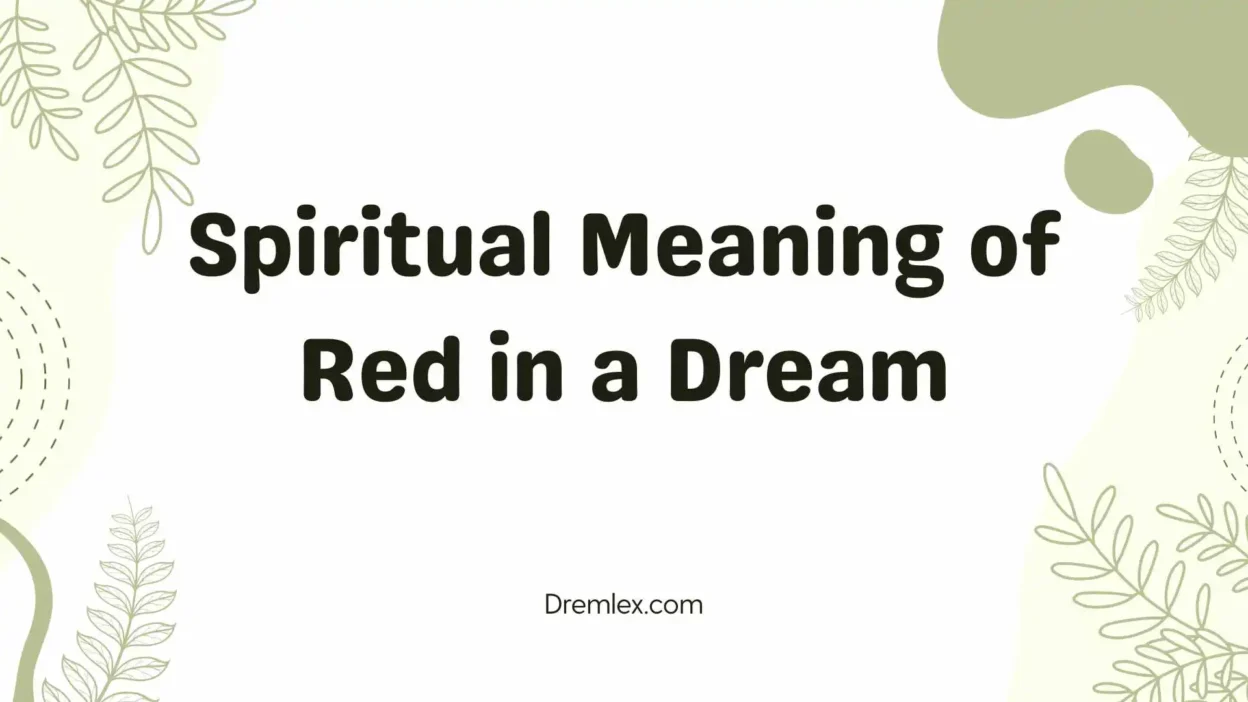 Spiritual Meaning of Red in a Dream